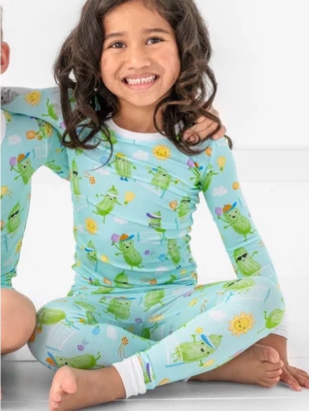 Little Sleepies Pickle Power Pajama Set - size 7/8
